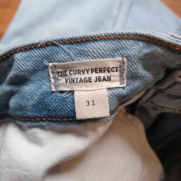 MADEWELL the curvy perfect vintage jeans in fitzgerald wash (sz31) - Picture 12 of 16